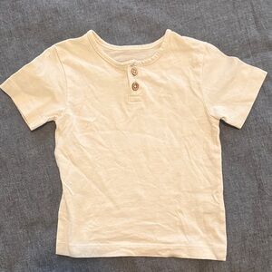 Colored Organics -  Cream S/S Henley tee